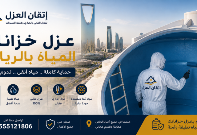 عزل خزانات المياه بالرياض